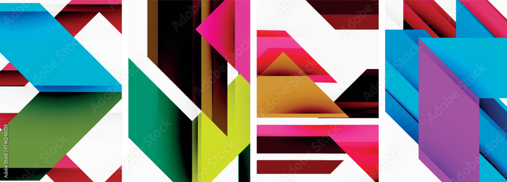 Triangle wallpaper or poster background design Triangle wallpaper or poster background design