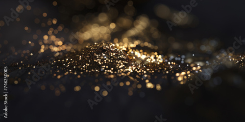 white and gold bokeh background with particle glitter stars. for celestial, festive, or glamorous design projects such as invitations, holiday-themed graphics.glitter lights. defocused. banner