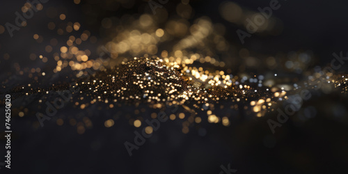 white and gold bokeh background with particle glitter stars. for celestial, festive, or glamorous design projects such as invitations, holiday-themed graphics.glitter lights. defocused. banner