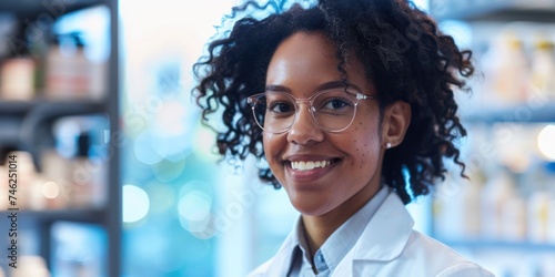 African american female doctor portrait 