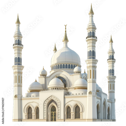 Traditional mosque isolated 