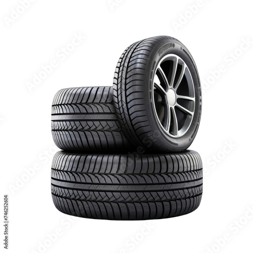 A Stack Of New car tires png © msroster