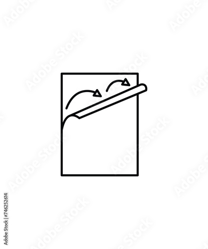peel off icon, vector best line icon.
