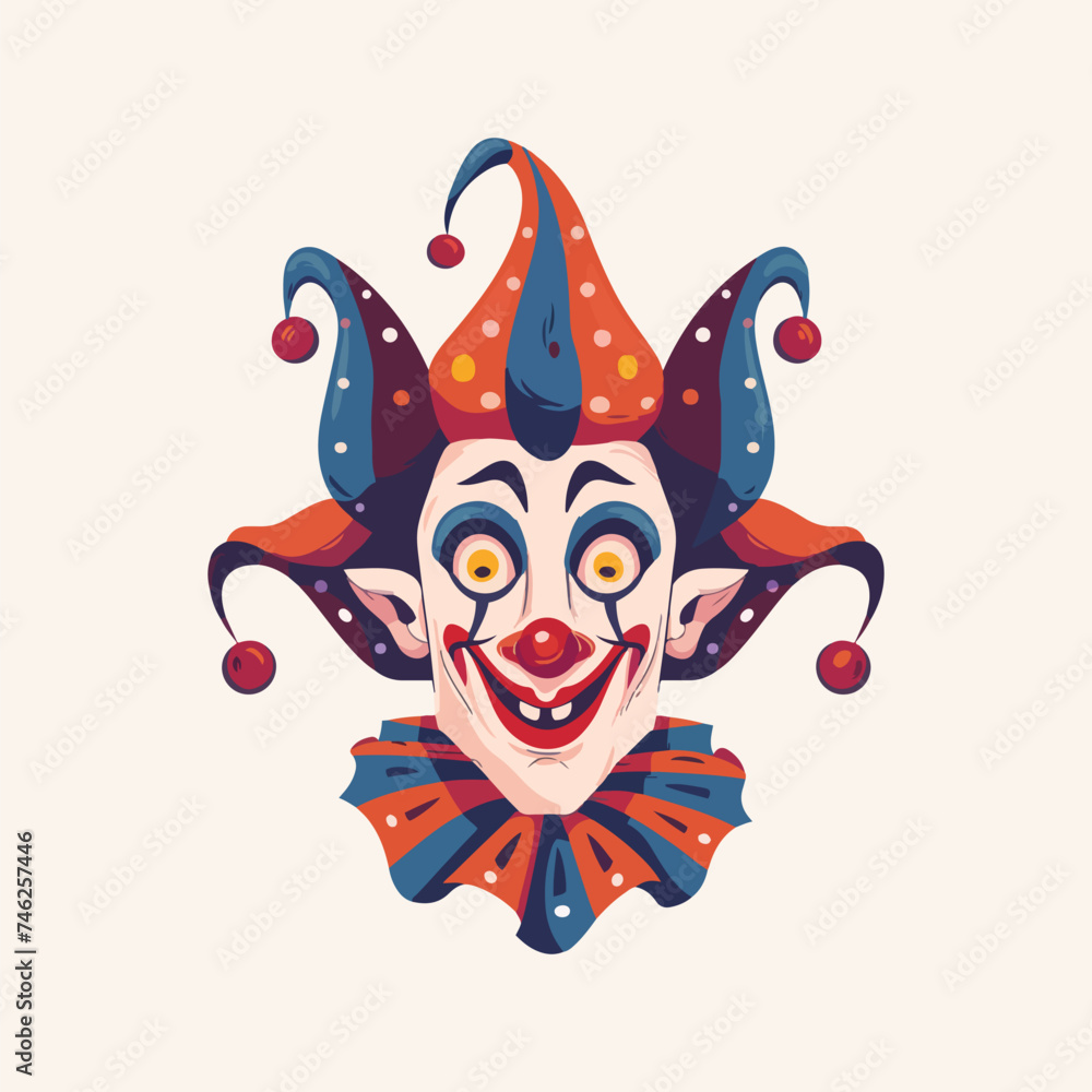 charmingclown flat illustration charmingclown flat illustration