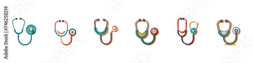 stethoscope icon, Stethoscope icon in trendy flat style, Stethoscope Icon