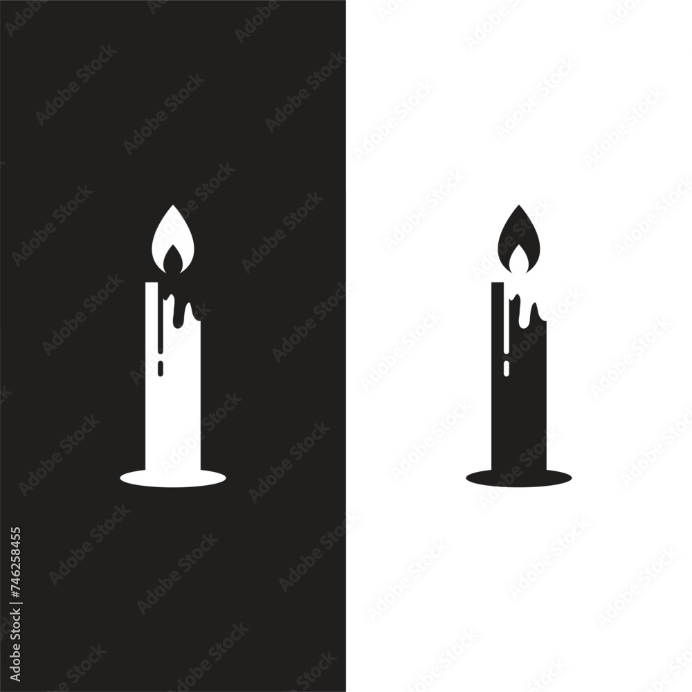Fototapeta premium candle silhouettes for religion commemorative and party