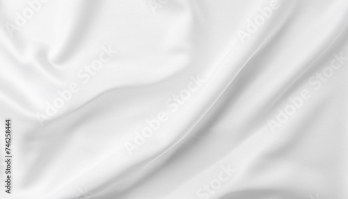 Texture, background, pattern. White cloth background abstract with soft waves