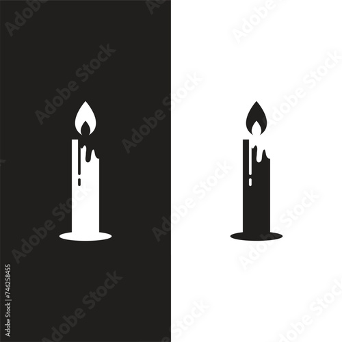 candle silhouettes for religion commemorative and party