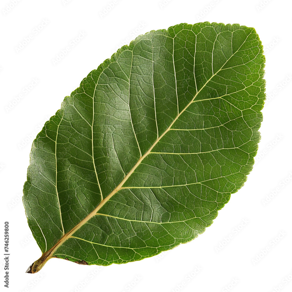 Bayberry leaf, transparent background, isolated image, generative AI Bayberry leaf, transparent background, isolated image, generative AI