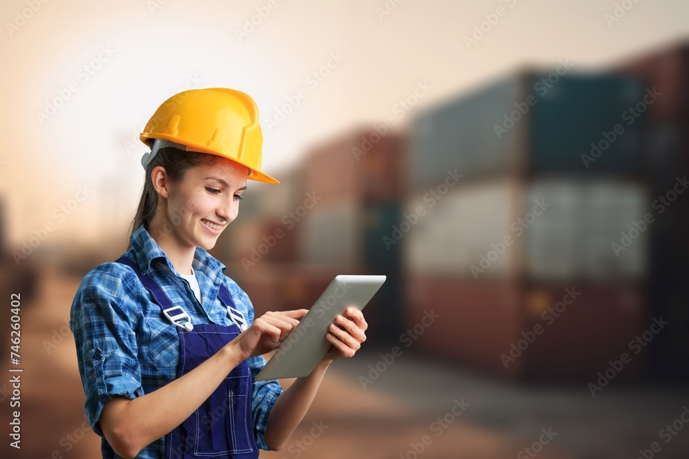 Construction worker project management at work Construction worker project management at work