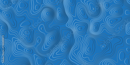 Abstracts Topographic map and blue lines, contour background, blue background with space grid Topographic geography scheme and the terrain path Outline cartography lands. © Shahadath
