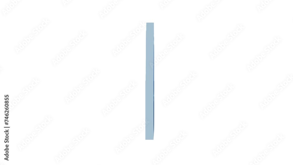 Loopable 3d logo icon rotating animation white background Loopable 3d logo icon rotating animation white background