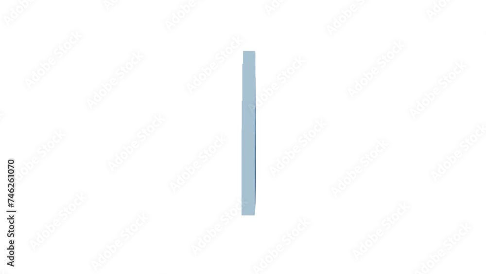 Loopable 3d logo icon rotating animation white background Loopable 3d logo icon rotating animation white background