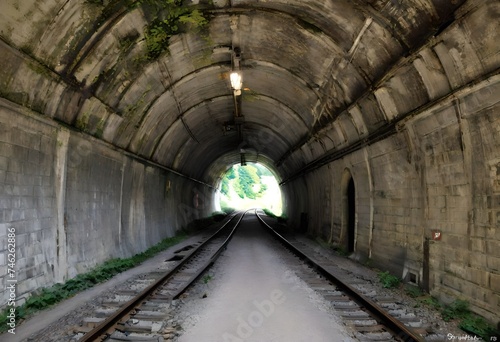 Old railway tunnel in Uzice  Serbia