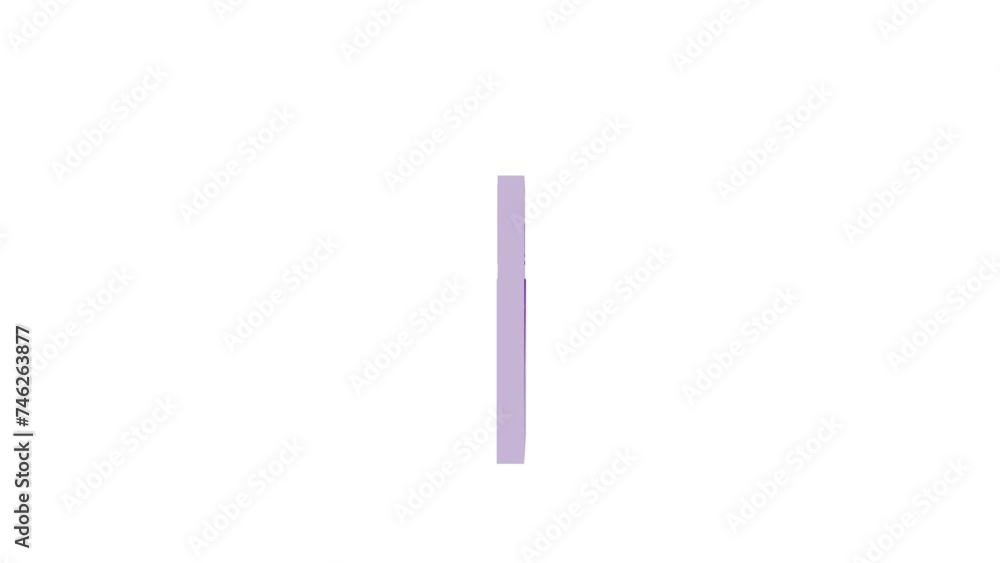 Loopable 3d logi icon rotating animation white background Loopable 3d logi icon rotating animation white background