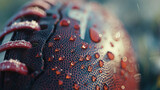 Gridiron Beauty: Macro Shot of the Football, Generative AI