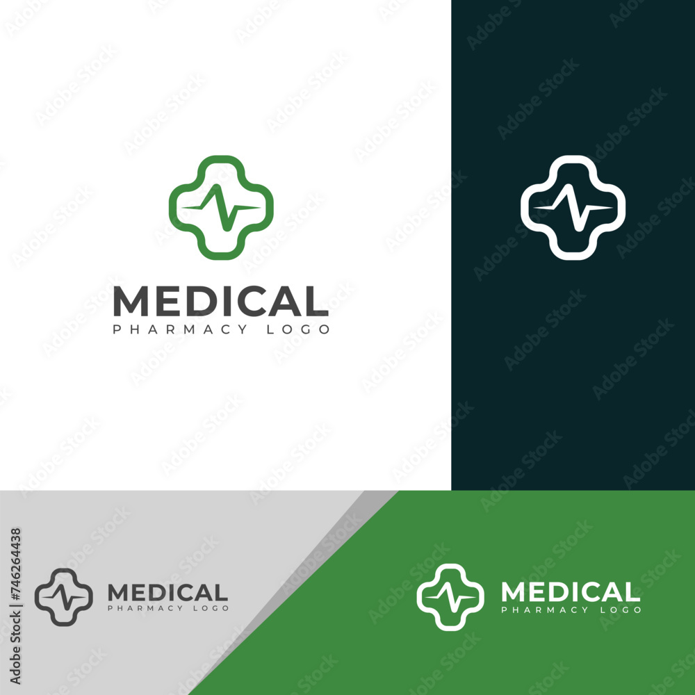 Creative Medical pharmacy logo design vector template. Creative Medical pharmacy logo design vector template.