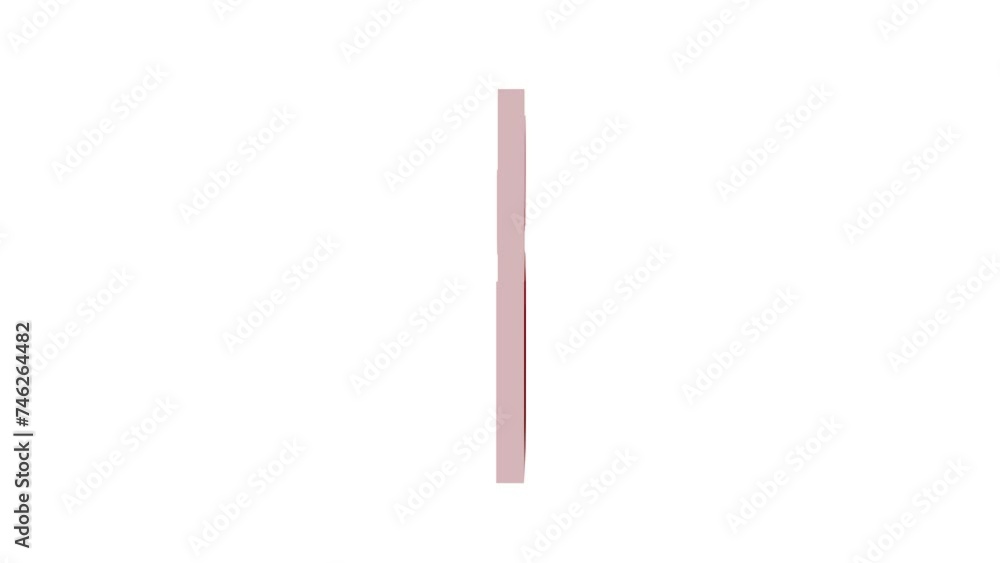 Loopable 3d logi icon rotating animation white background Loopable 3d logi icon rotating animation white background