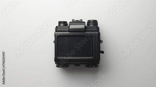 Black canon battery on white background