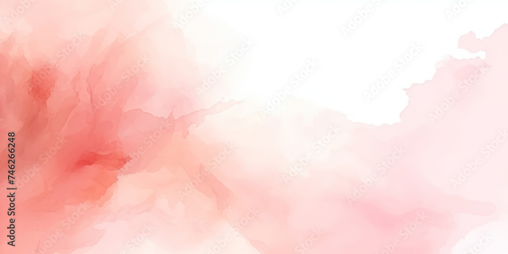 pink watercolor background, pink gradient color background, banner design.Soft pastel pink watercolour canvas. banner pink peach watercolor