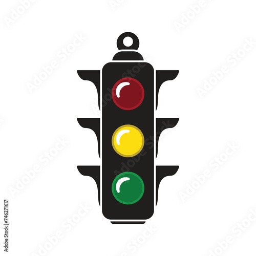traffic light icon vector