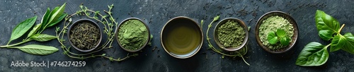 Energizing green tea and matcha blend wellness in a cup