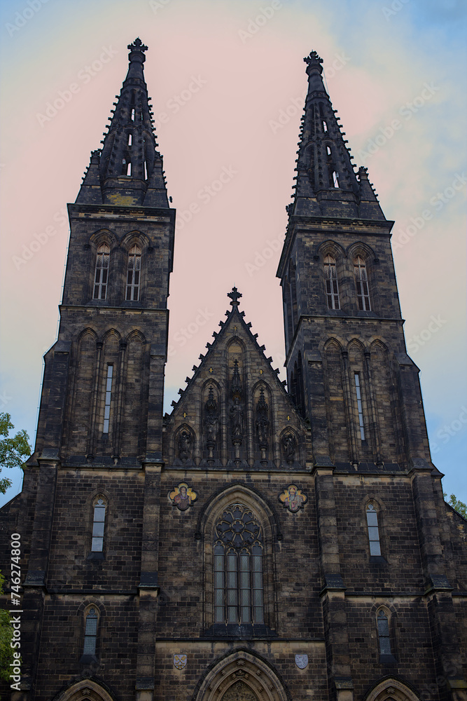 Saint Peter and Paul Cathedral (Bazilika svateho Petra a Pavla) in the district of Vysehrad Prague.