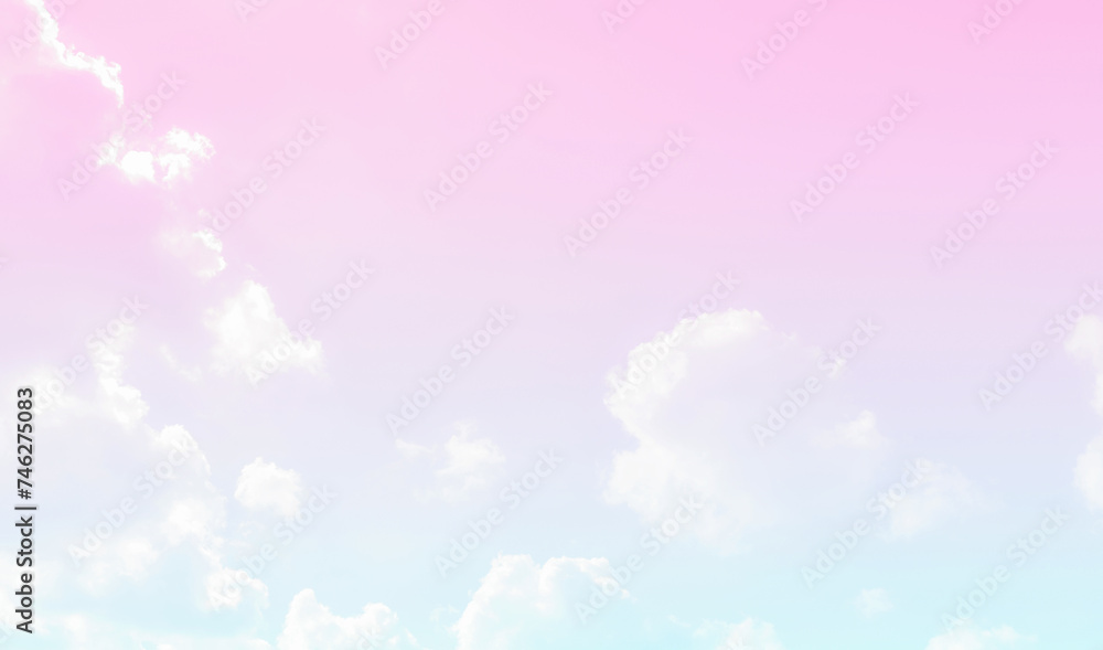 Pastel purple pink blue sky with fluffy cloud. Cloudscape background. Summer season. Beautiful Autumn, Spring, Winter time sky. Pastel purple pink blue sky with fluffy cloud. Cloudscape background. Summer season. Beautiful Autumn, Spring, Winter time sky.