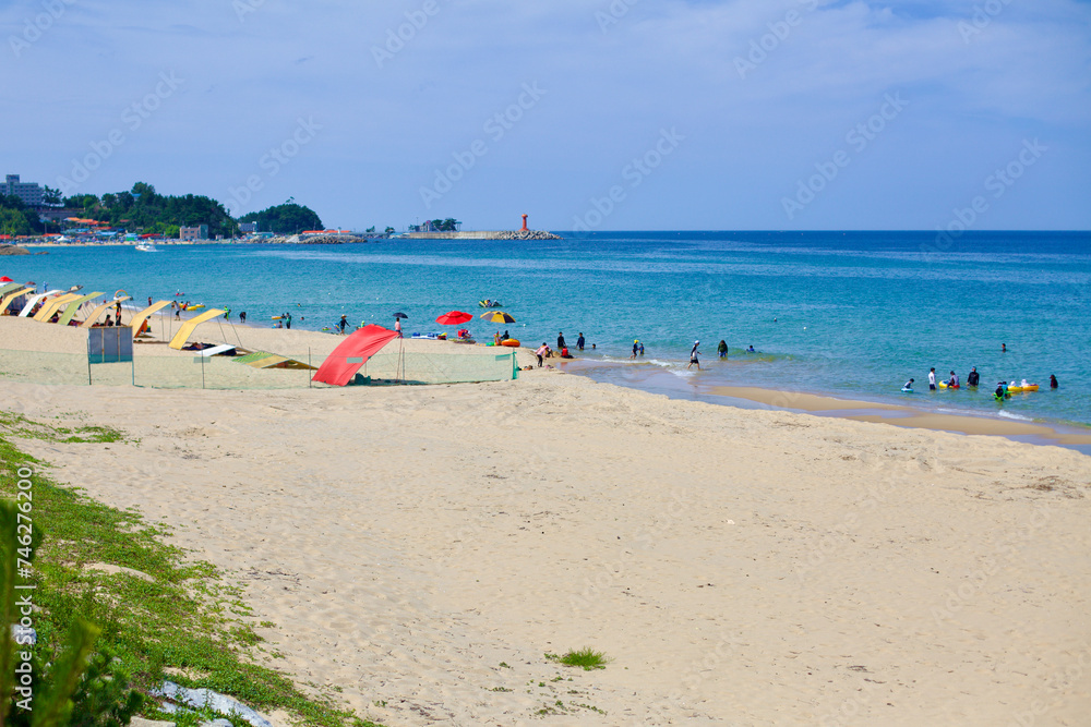 Summer Day at Wonpo Village Beach