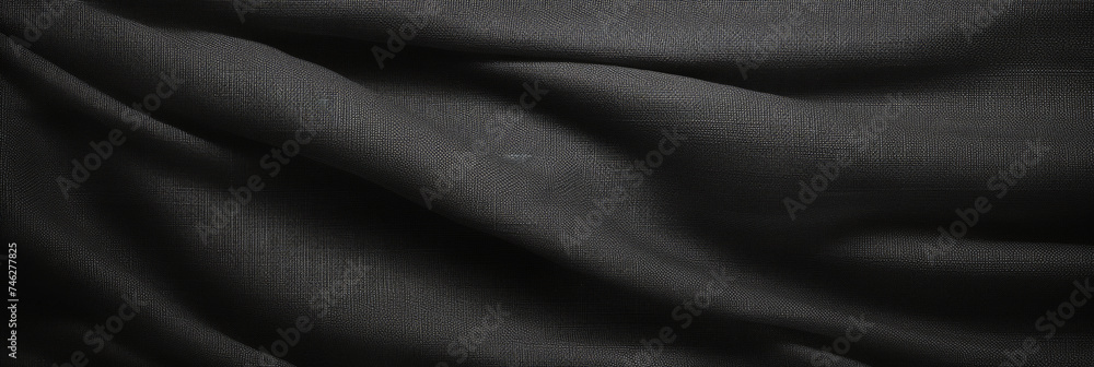 texture black linen on dark background, Natural silk linen fabric texture texture background. black canvas texture black linen on dark background, Natural silk linen fabric texture texture background. black canvas