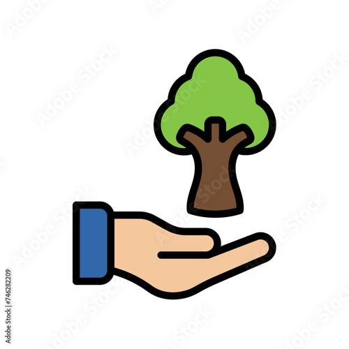 Holding Tree Filled Style