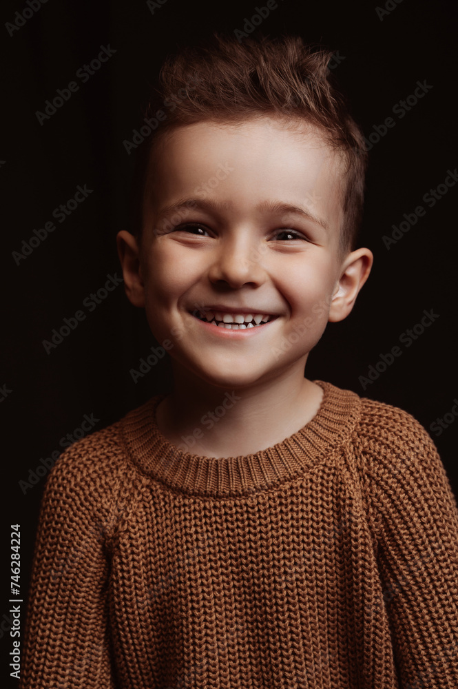 Portrait of a happy smiling stylish white caucasian child boy kid preschooler Portrait of a happy smiling stylish white caucasian child boy kid preschooler