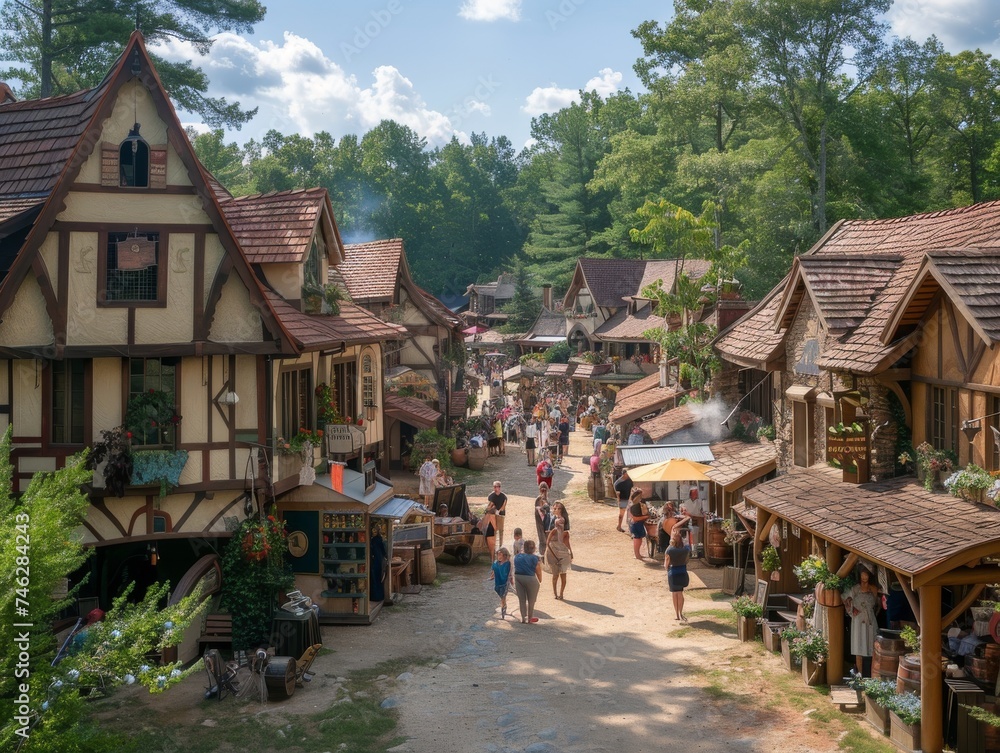 Exoplanet discovery celebrated in a Renaissance festival, combining astronomical achievements with historical flair