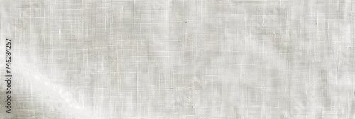 texture white linen on a plain white background, Natural linen fabric texture texture background. white canvas 