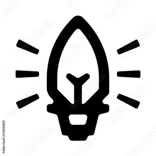 Led Lamp Lightbulb Line Icon