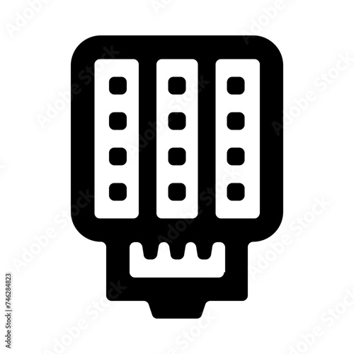 Fluorescent Led Lamp Lightbulb Line Icon