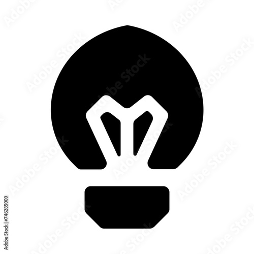 Led Lamp Lightbulb Solid Icon