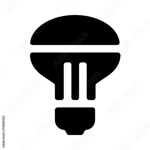 Led Lamp Lightbulb Solid Icon