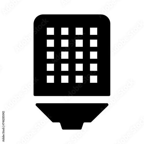 Led Lamp Fluorescent Lightbulb Solid Icon