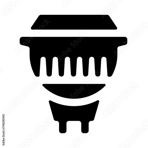 Led Lamp Lightbulb Solid Icon