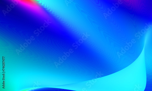 Beautiful blue gradient and curves abstract background.