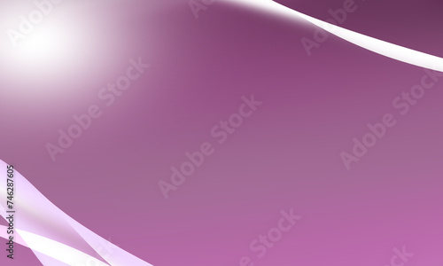 Beautiful purple background with curves and white lights.
