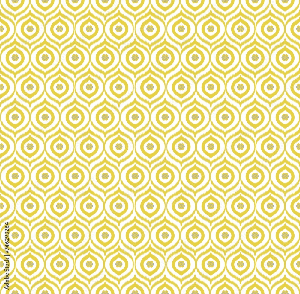 Seamless retro modern  background ikat pattern concept for Faux tribal weave pattern,Aztec carpet boho fabric,tile design background.Ikat pixel art ethnic seamless pattern decoration design.