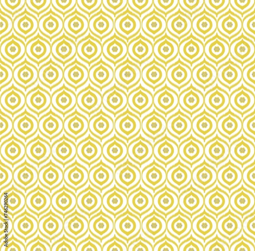 Seamless retro modern background ikat pattern concept for Faux tribal weave pattern,Aztec carpet boho fabric,tile design background.Ikat pixel art ethnic seamless pattern decoration design.