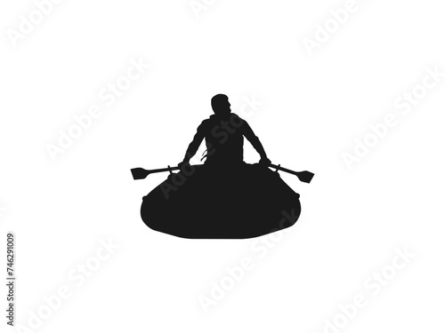 rubber boat silhouettes. Inflatable rubber motor boat glyph icon. Rubber Boat for Fishing. design for web and app. A simple set of lifeboat vector icons for web design on a white background.