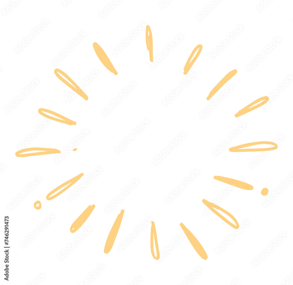 cartoon light rays element cartoon light rays element