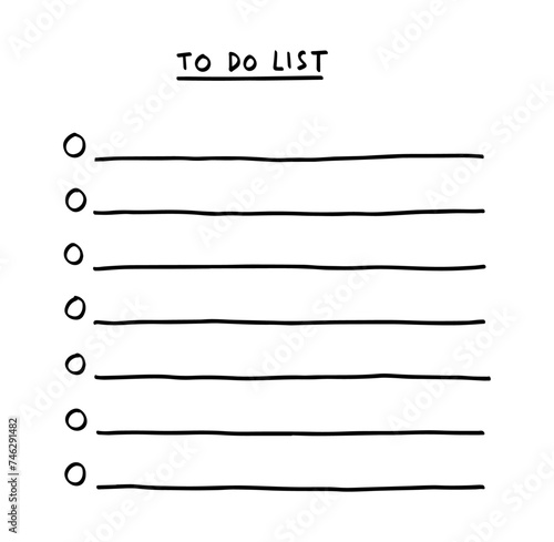 to do list template hand drawn