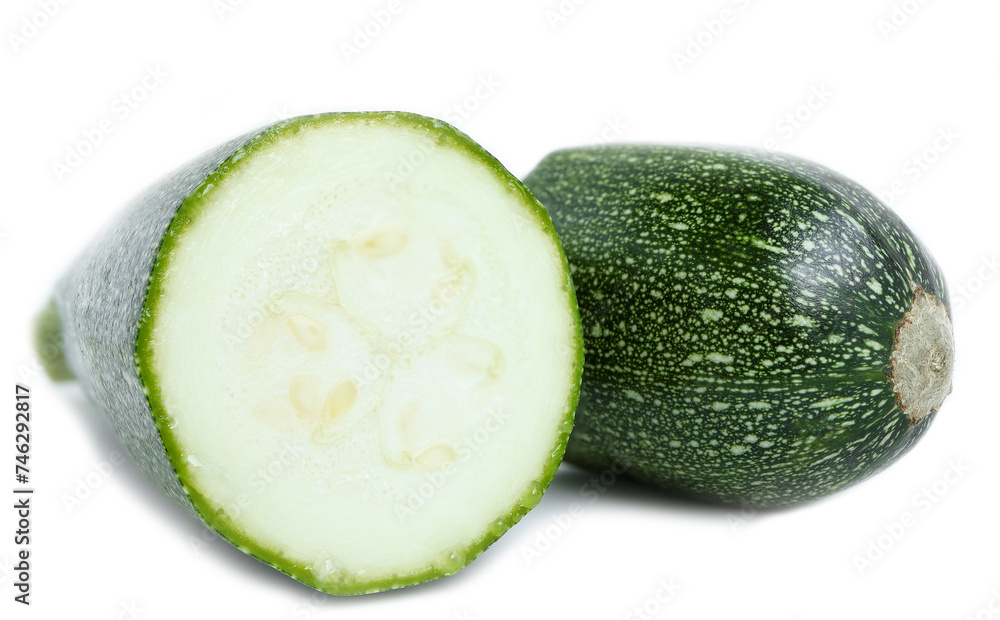 Close up of Fresh zucchini on white background. Organic marrow zucchini vegetables. Close up of Fresh zucchini on white background. Organic marrow zucchini vegetables.
