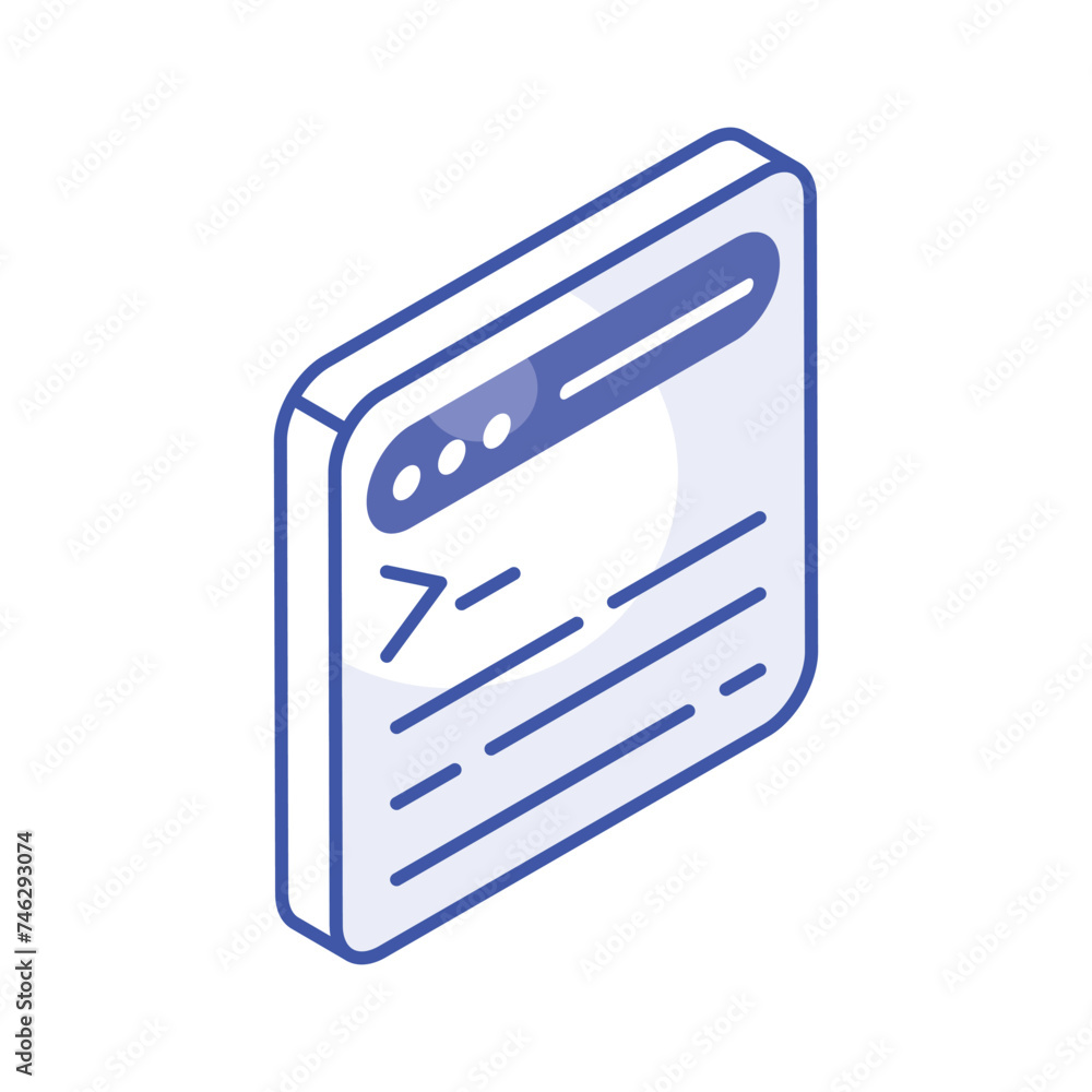 Well designed isometric icon of website development, programming vector Well designed isometric icon of website development, programming vector