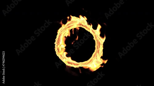 Fire portal on transparent alpha channel background for easy drag and drop use!... (ID: 746294623)